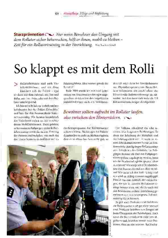 Vorschauseite 1: So klappt es mit dem Rolli