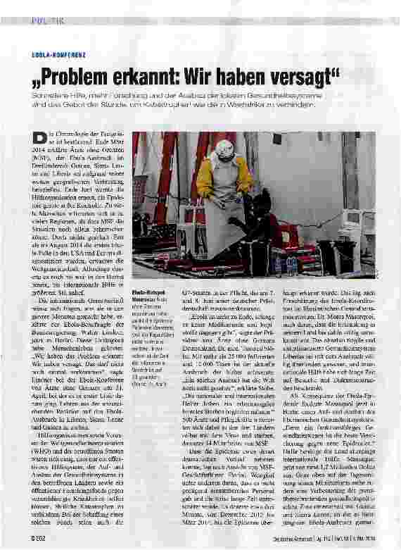 Vorschauseite 1: „Problem erkannt: Wir haben versagt