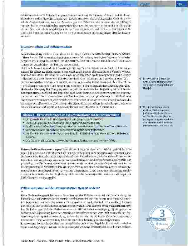 Vorschauseite 2: Palliativmedizin - Über das Lebensende reden auf der Intensivstation
