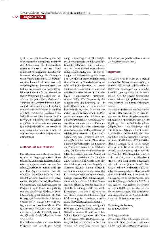 Vorschauseite 4: Prävention des plötzlichen Kindstods als Aufgabe von Pflegenden in der Neonatologie - Einschätzungen und Empfehlungen als Ergebnis einer Querschnitts-erhebung