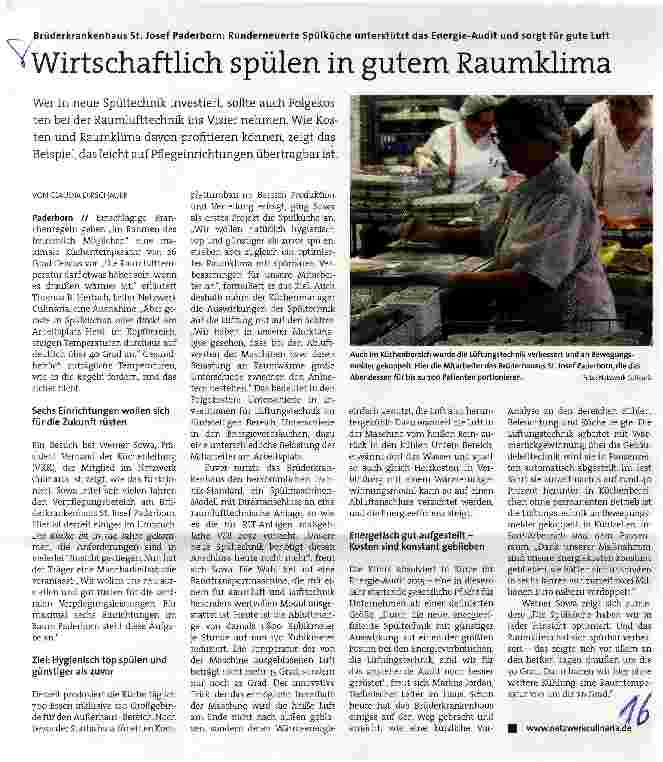Vorschauseite 1: Wirtschaftlich spülen in gutem Raumklima