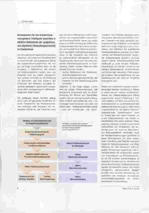 Vorschauseite 3: Patientensicherheit zwischen Evidenz und Wahrnehmung