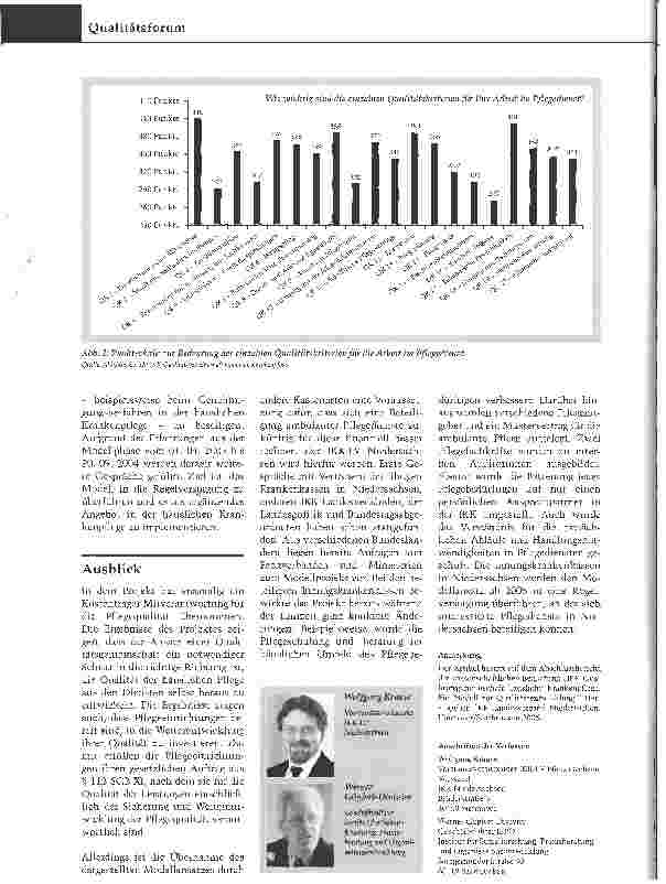 Vorschauseite 4: Pflege nach Qualität bezahlenErgebnisse eines Modellprojektes des IKK-Landesverbandes Niedersachsen