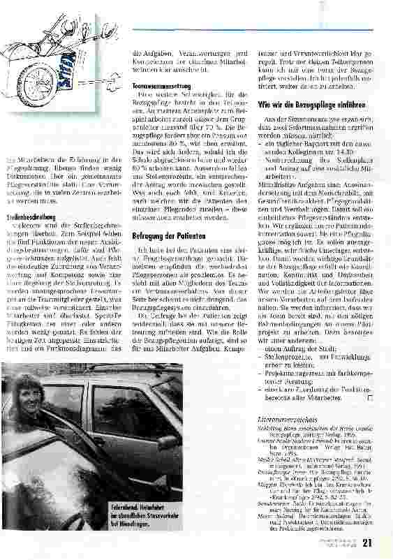 Vorschauseite 4: Bezugspflege auch in der Spitex Vorarbeiten für ein Projekt