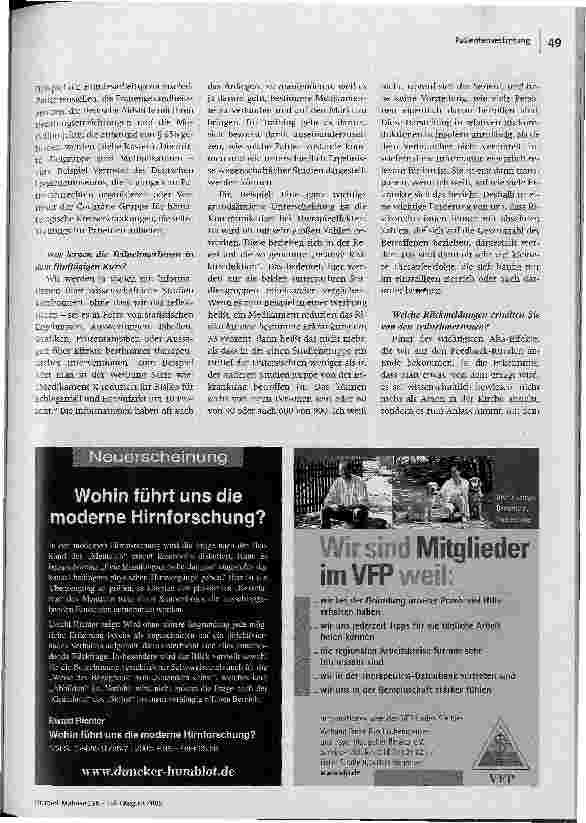 Vorschauseite 3: Wer nicht fragt, bleibt dumm!Training in wissenschaftlicher Kompetenz für Patientlnnen-und Verbrauchervertreterinnen