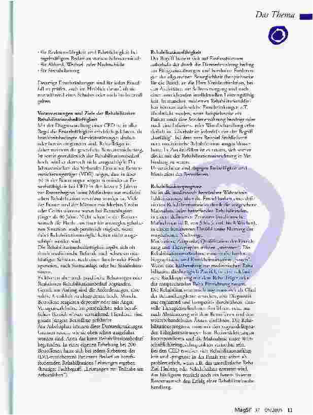 Vorschauseite 3: Rehabilitation bei chronisch entzündlichen Darmerkrankungen