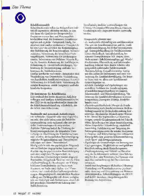 Vorschauseite 4: Rehabilitation bei chronisch entzündlichen Darmerkrankungen