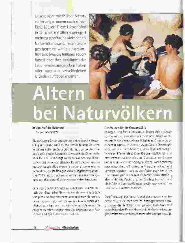 Vorschauseite 1: Altern bei Naturvölkern