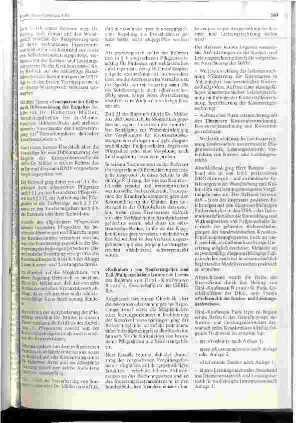 Vorschauseite 3: Novellierung der Bundespflegesatzverordnung und Konsequenzen für die Krankenhauspraxis