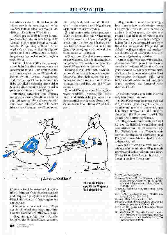 Vorschauseite 3: Die Pflege zwischen Überfluß und Mangel Wieviel Pflege brauchen wir?