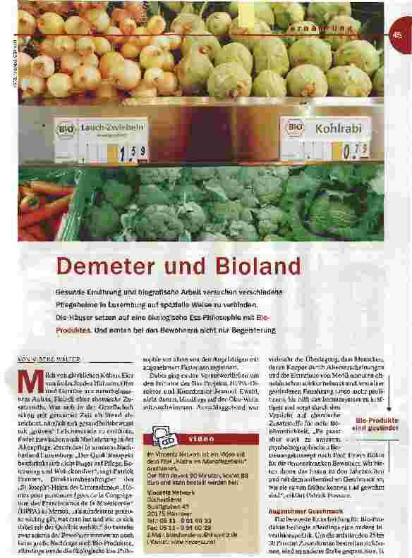 Vorschauseite 1: Demeter und Bioland