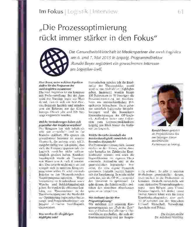 Vorschauseite 1: Die Prozessoptimierung rückt immer stärker in den Fokus