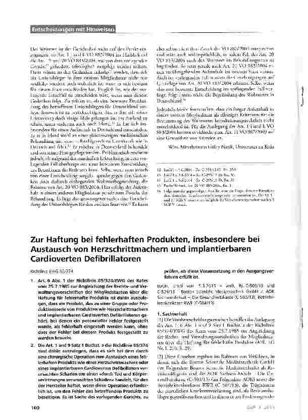 Vorschauseite 3: Ermittlung des gewöhnlichen Lebensmittelpunkts bei der Erbringung von Sachleistungen an Unionsbürger Verordnung (EG) Nr. 883/2004