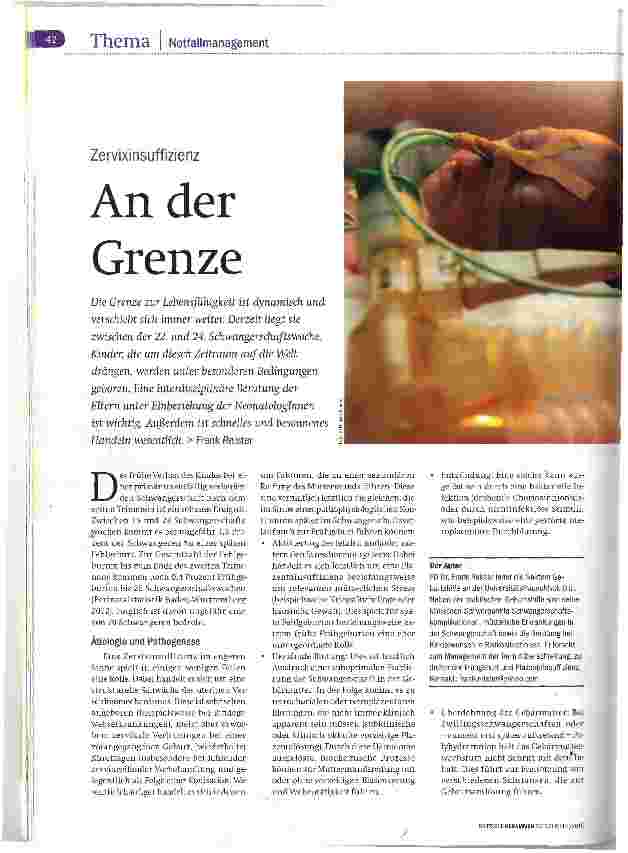 Vorschauseite 1: An der Grenze
