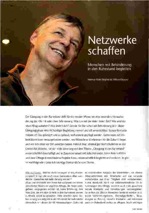 Vorschauseite 1: Netzwerke schaffen