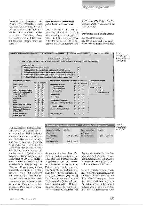 Vorschauseite 2: Das Essener Dekuhitusprojekt1. Teil: Dekubitusrisiko, -prävalenz und -inzidenz amUniversitätsklinikum Essen