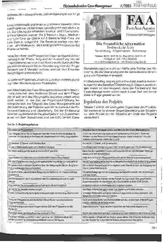 Vorschauseite 3: Flächendeckendes Case-Management im Klinikum der Universität zu Köln