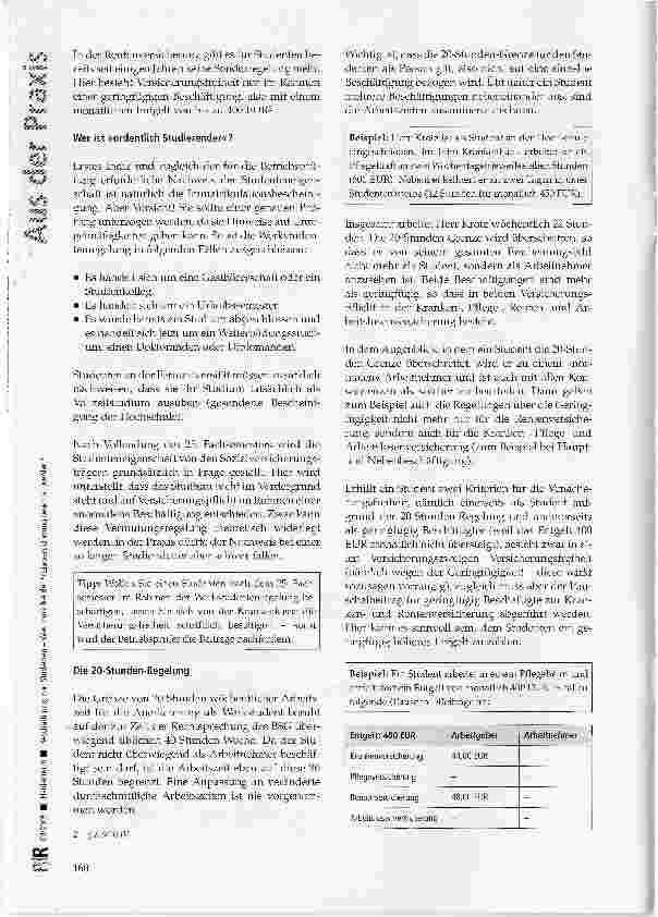 Vorschauseite 2: Beschäftigung von Studenten -Was muss bei der Sozialversicherung beachtet werden?