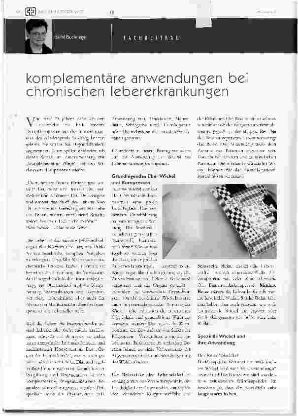 Vorschauseite 1: komplementäre anwendungen bei chronischen lebererkrankungen