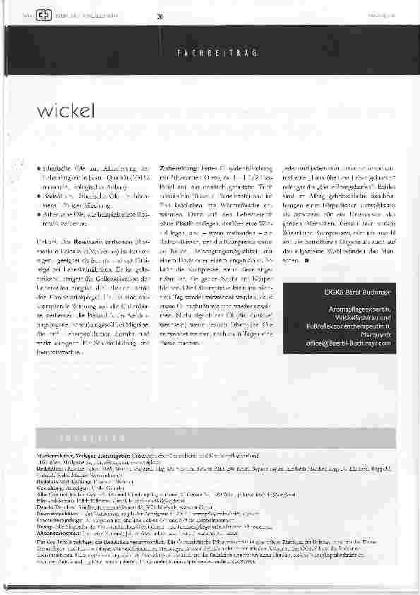 Vorschauseite 3: komplementäre anwendungen bei chronischen lebererkrankungen