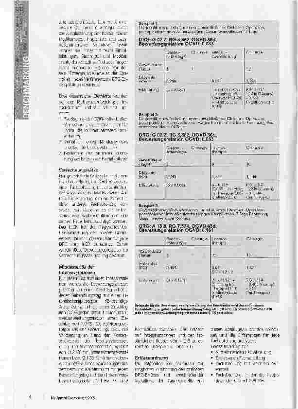 Vorschauseite 3: Aufwandsorientiertes DRG-ErlössplittingValidierung eines pragmatischen Modells als Basis einer Deckungsbeitragsrechnung