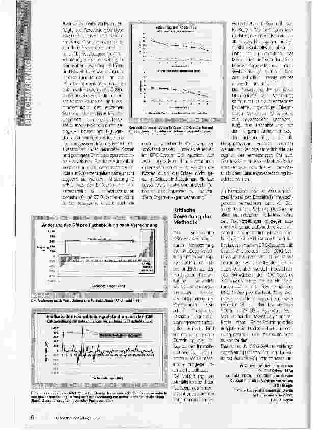 Vorschauseite 5: Aufwandsorientiertes DRG-ErlössplittingValidierung eines pragmatischen Modells als Basis einer Deckungsbeitragsrechnung