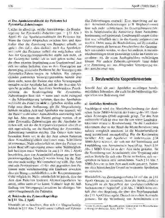 Vorschauseite 3: Die Kooperation zwischen Arzt und Apotheker