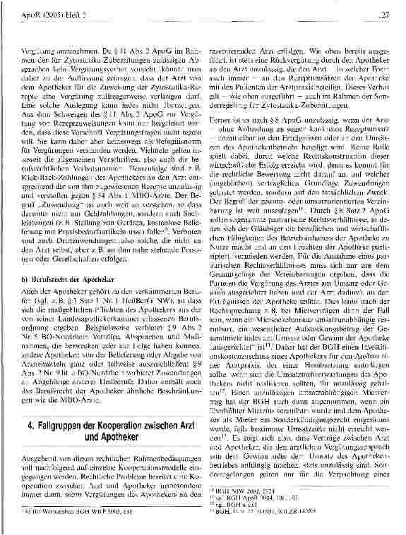 Vorschauseite 4: Die Kooperation zwischen Arzt und Apotheker
