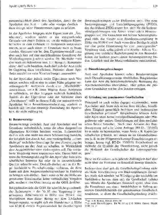 Vorschauseite 6: Die Kooperation zwischen Arzt und Apotheker