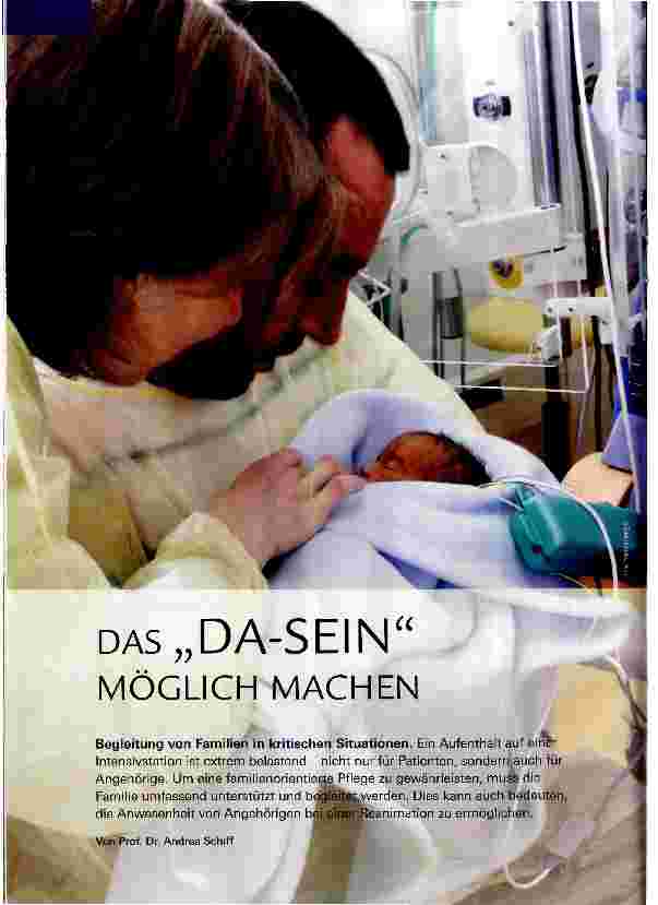 Vorschauseite 1: DAS DA-SEIN MÖGLICH MACHEN