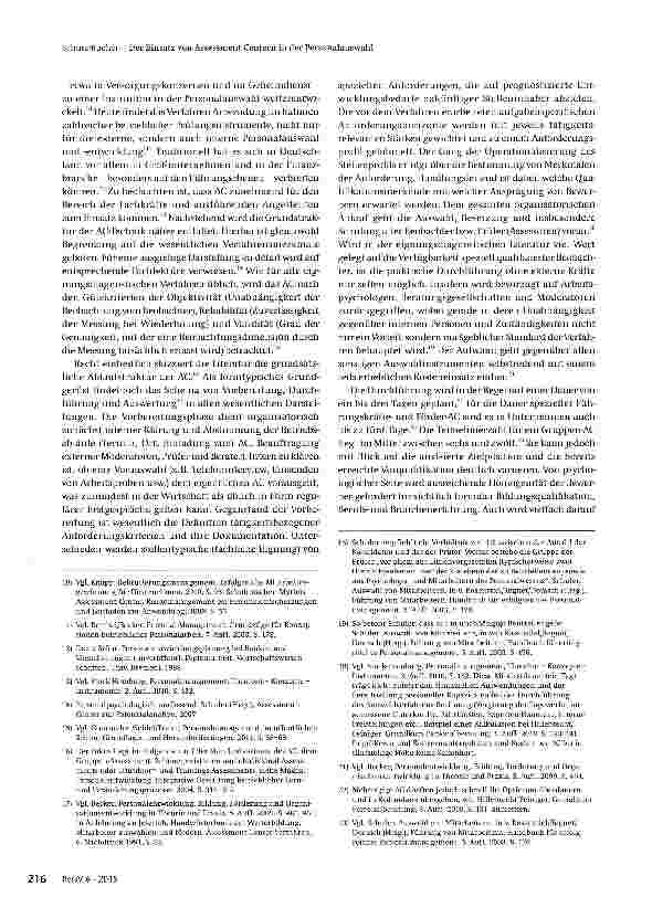 Vorschauseite 3: Der Einsatz von Assessment Centern in der Personalauswahl