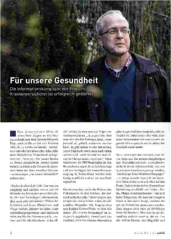 Vorschauseite 1: Für unsere Gesundheit
