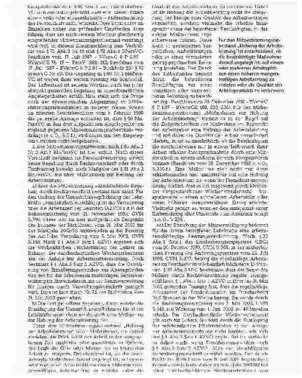 Vorschauseite 5: RechtsprechungZUM P ERSONALVERTRETUNCSRECHT