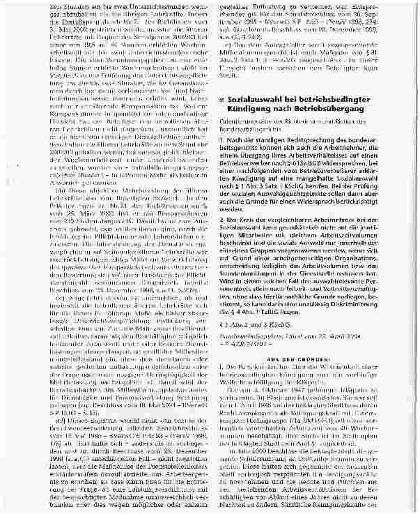 Vorschauseite 6: RechtsprechungZUM P ERSONALVERTRETUNCSRECHT
