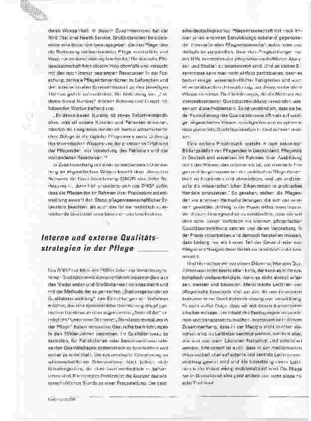 Vorschauseite 2: Expertenstandards in der Pflege. Aus der Forschung für die Praxis