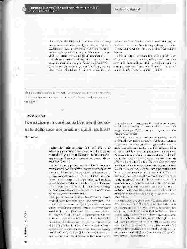 Vorschauseite 2: Ausbildung in Palliativpflege für Mitarbeitende in Krankenheimen -was bringt sie?
