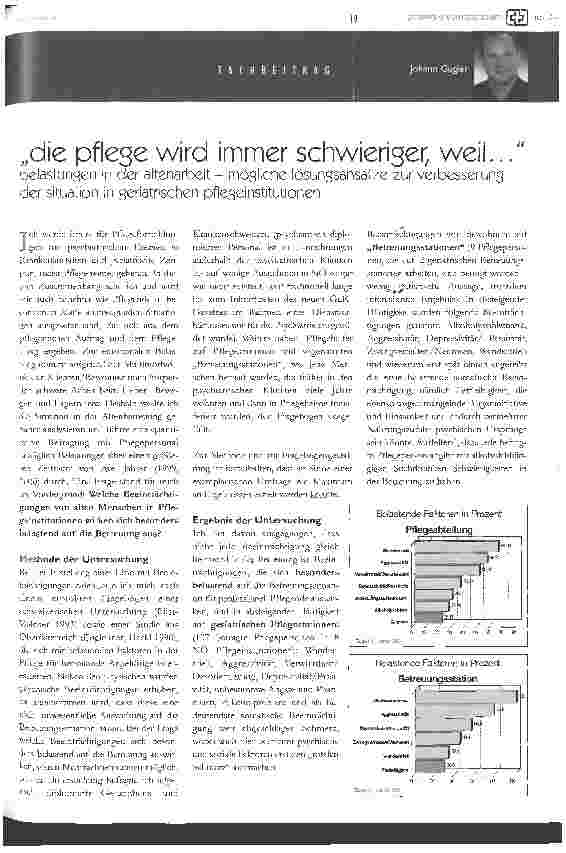 Vorschauseite 1: die pflege wird immer schwieriger, weil. ..