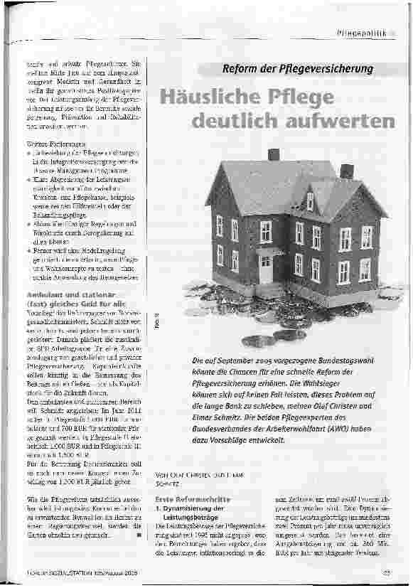 Vorschauseite 1: Häusliche Pflege deutlich aufwerten