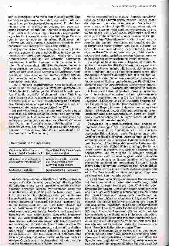 Vorschauseite 3: Einteilung psychischer Störungen und psychiatrischer Krankheitsbilder