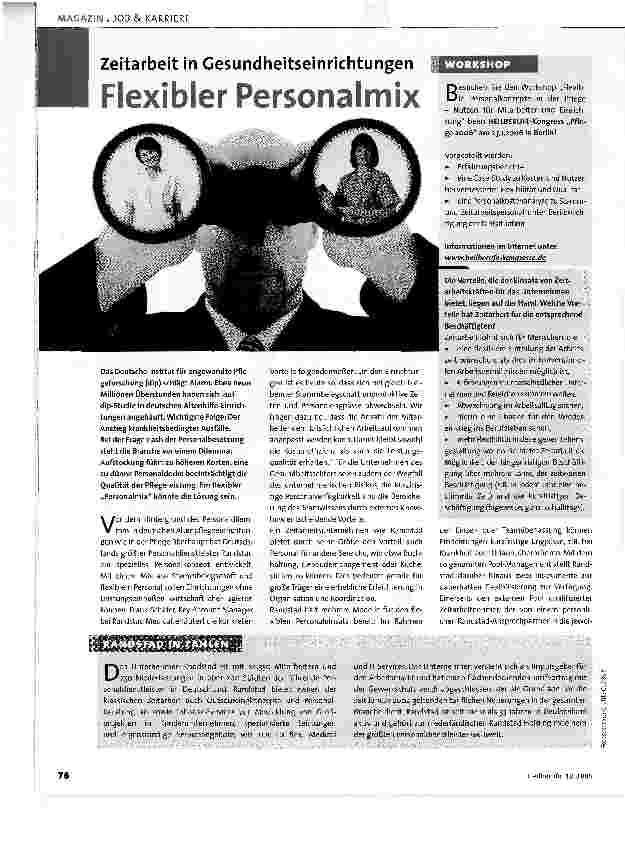 Vorschauseite 1: Flexibler Personalmix
