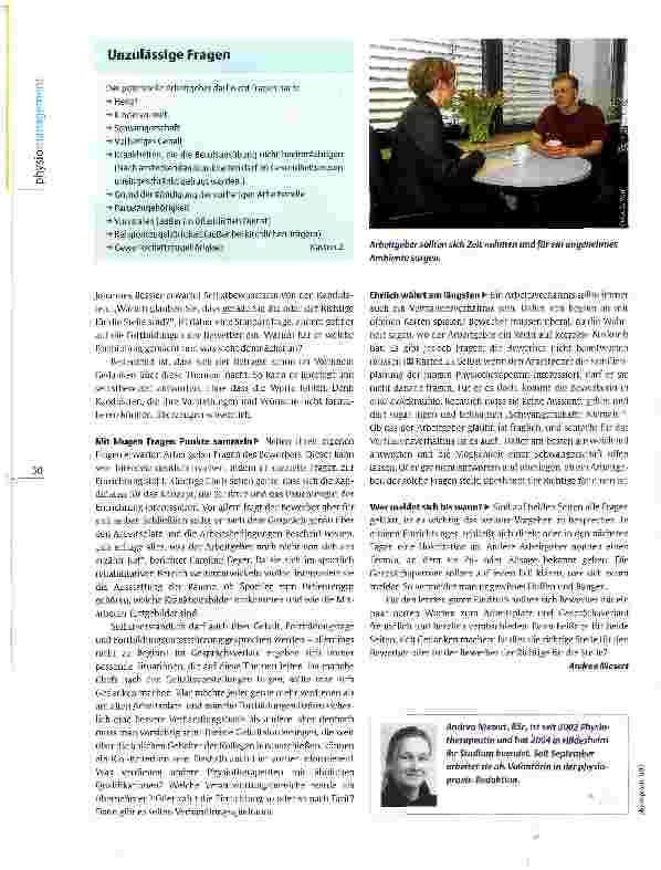 Vorschauseite 3: Das Bewerbungsgespräch Am besten authentisch
