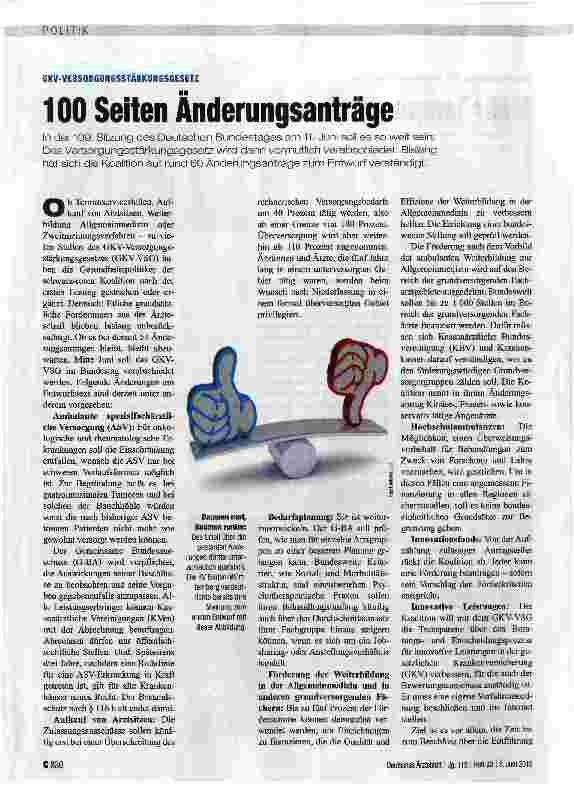 Vorschauseite 1: 100 Seiten Änderungsanträge
