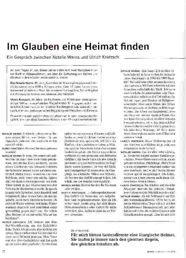 Vorschauseite 1: Im Glauben eine Heimat finden