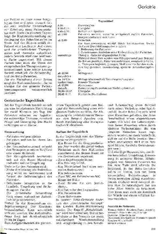 Vorschauseite 3: Reha-Geriatrie am Diakonissenkrankenhaus Mannheim GmbH
