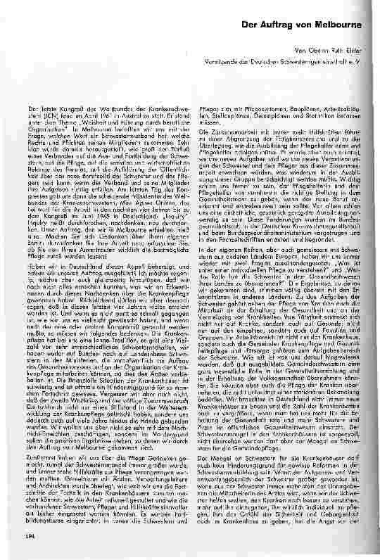 Vorschauseite 1: Der Auftrag von Melbourne