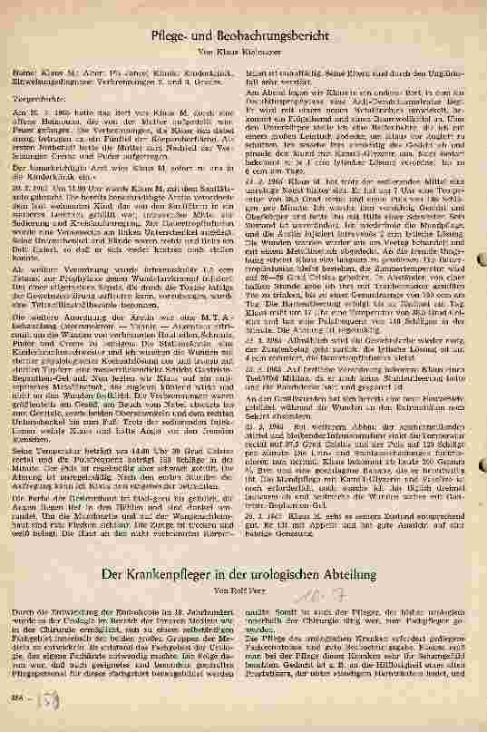 Vorschauseite 1: Der Krankenpfleger in der urologischen Abteilung
