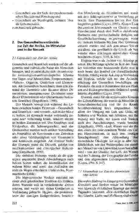 Vorschauseite 2: Das Gesundheitsverständnis im Spiegel der Zeit