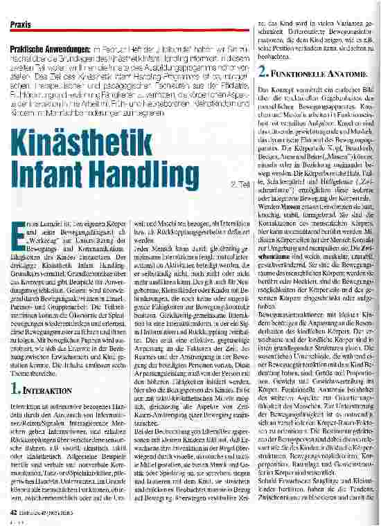 Vorschauseite 1: Kinästhetik Infant Handling 2.Teil