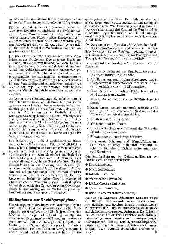 Vorschauseite 2: Dekubitus-Prophylaxe und -Behandlung Forum beim 19. Hospital Congress in Hannover