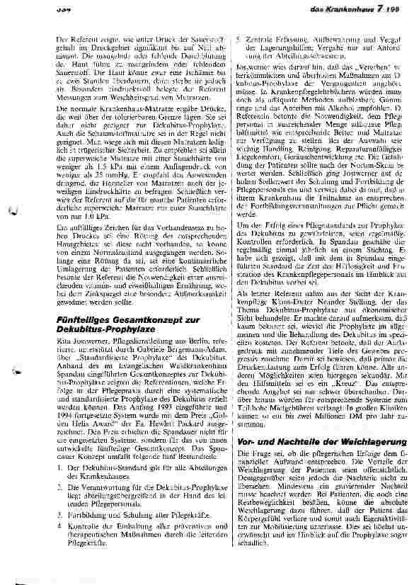 Vorschauseite 3: Dekubitus-Prophylaxe und -Behandlung Forum beim 19. Hospital Congress in Hannover